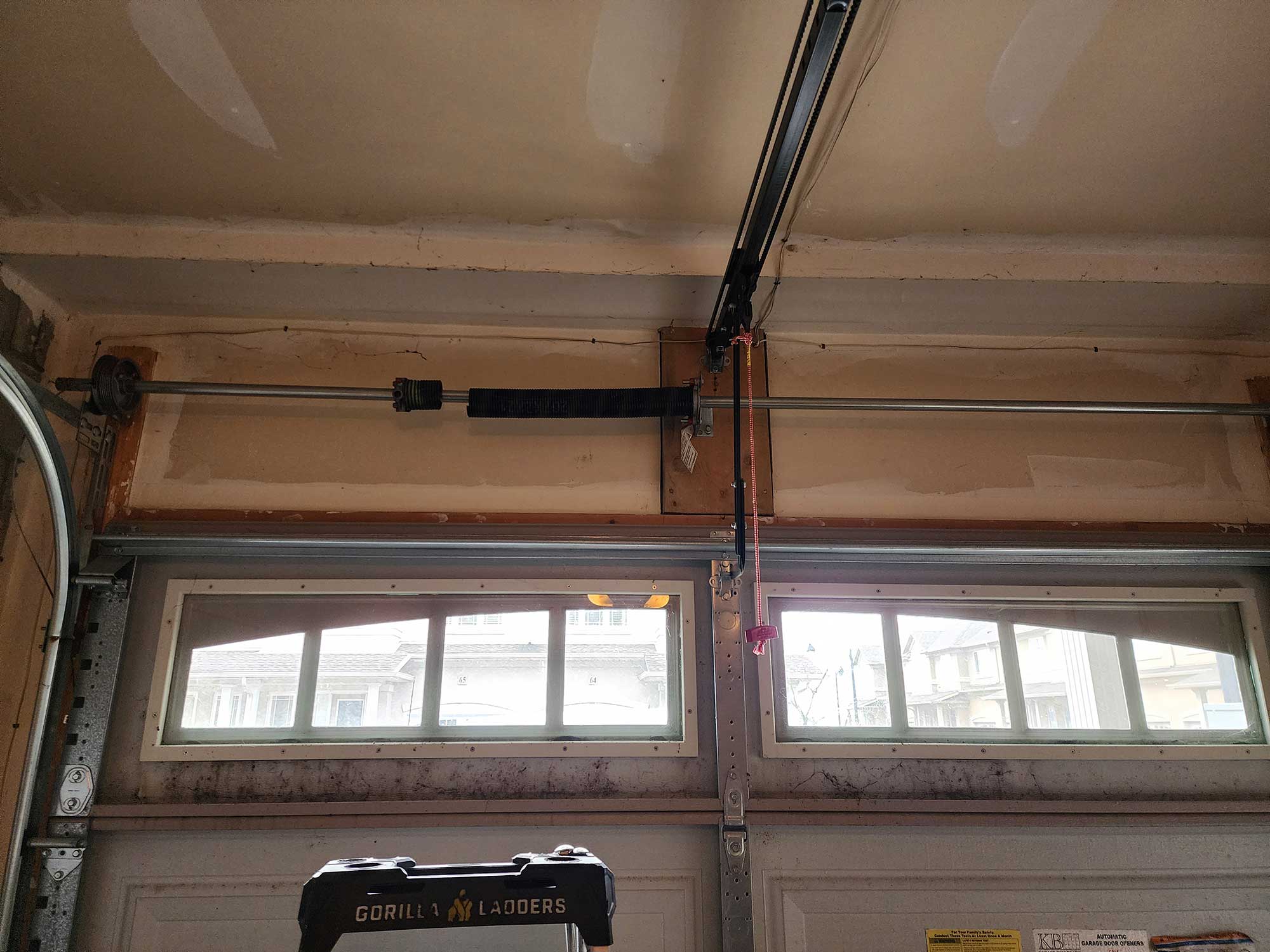 Garage door spring problems